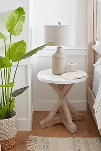 Boca Grande Two-tone Round Nightstand