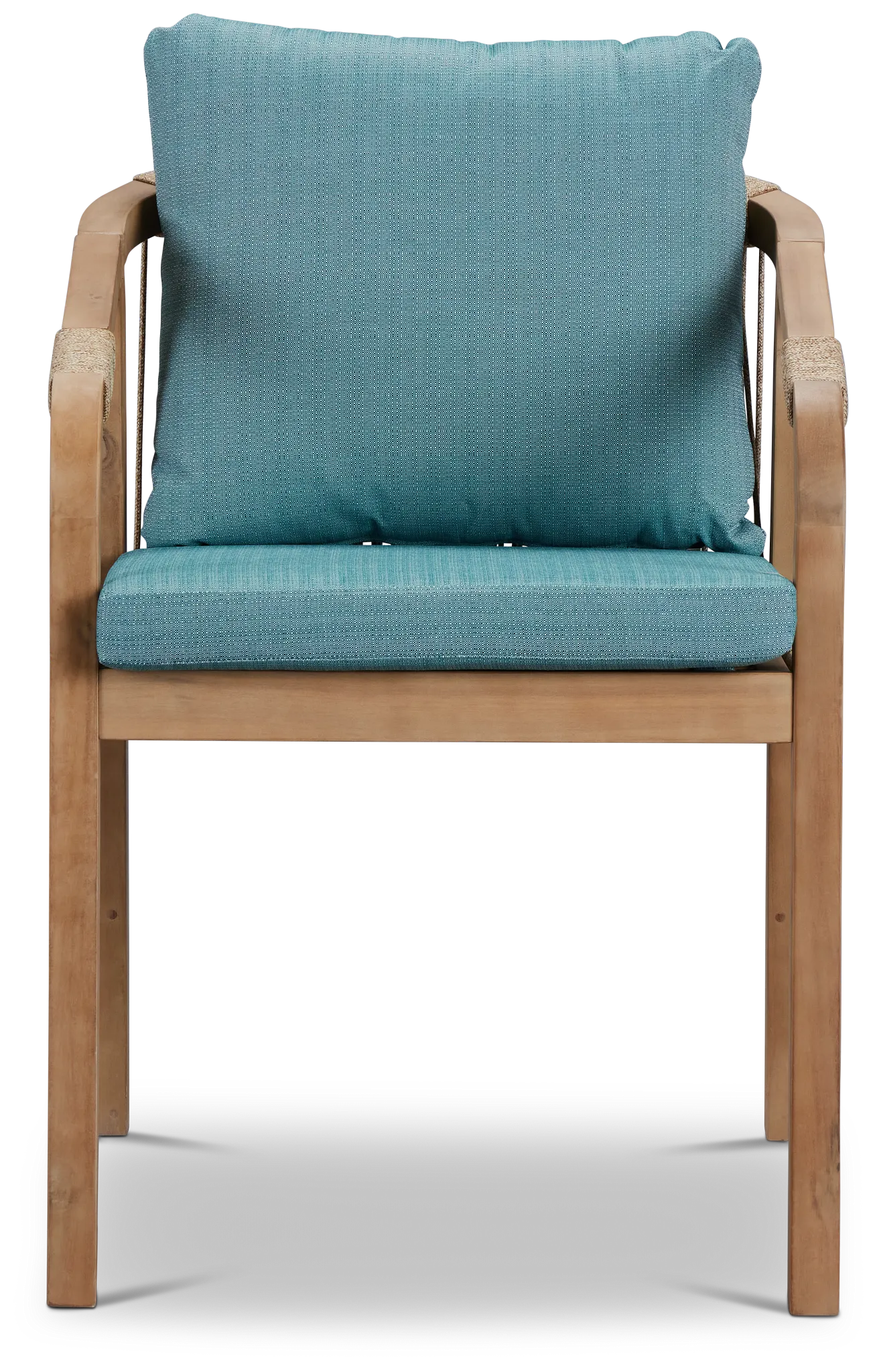 Laguna Teal Cushioned Arm Chair