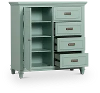 Cape Cod Teal Door Chest