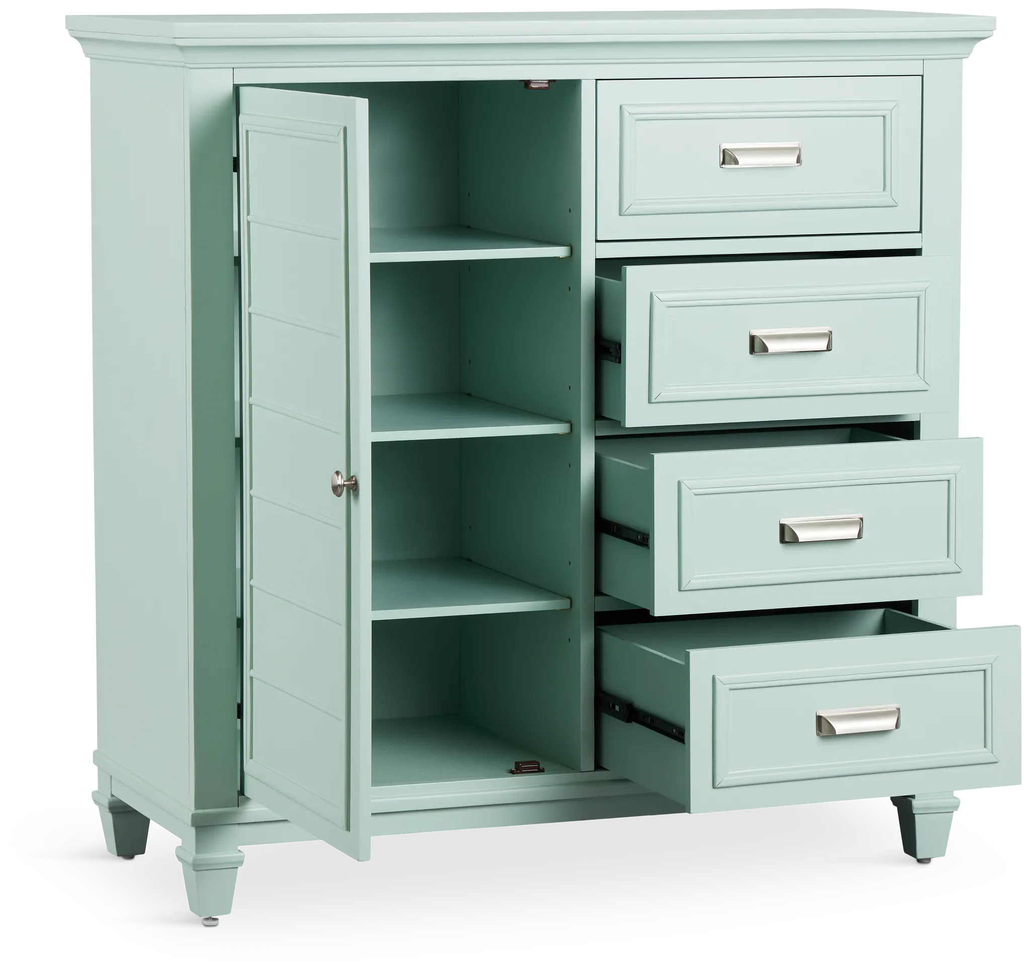 Cape Cod Teal Door Chest