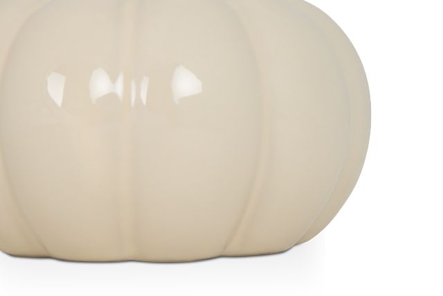 Pumpkin White Small Tabletop Accessory