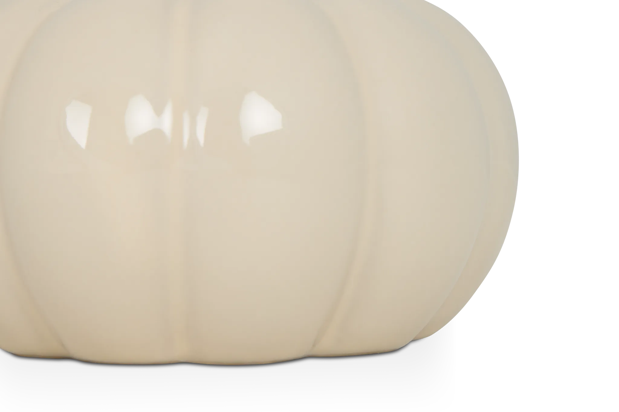 Pumpkin White Small Tabletop Accessory