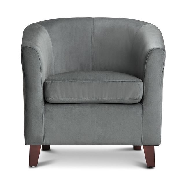 Concord Dark Gray Velvet Accent Chair (1)