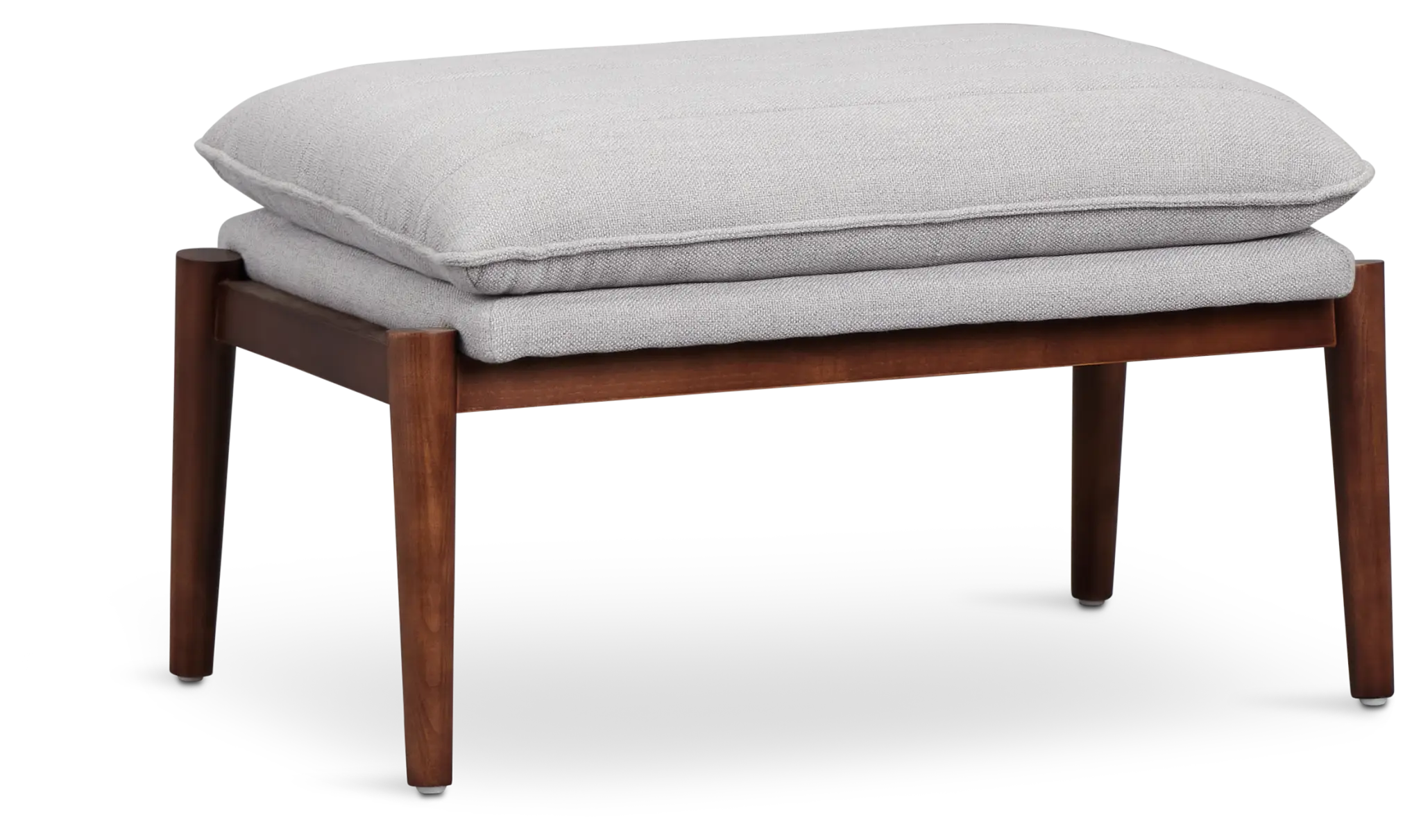 Leith Gray Fabric Accent Ottoman Leith Gray Fabric Accent Ottoman