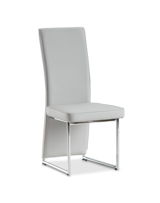 Paris Light Gray Upholstered Side Chair (1)