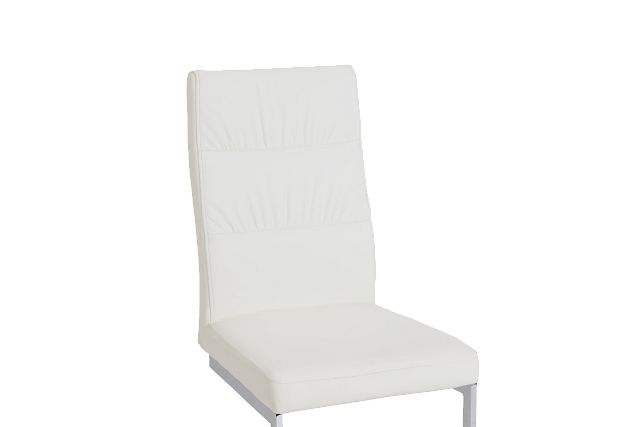 Bronx White Upholstered Side Chair