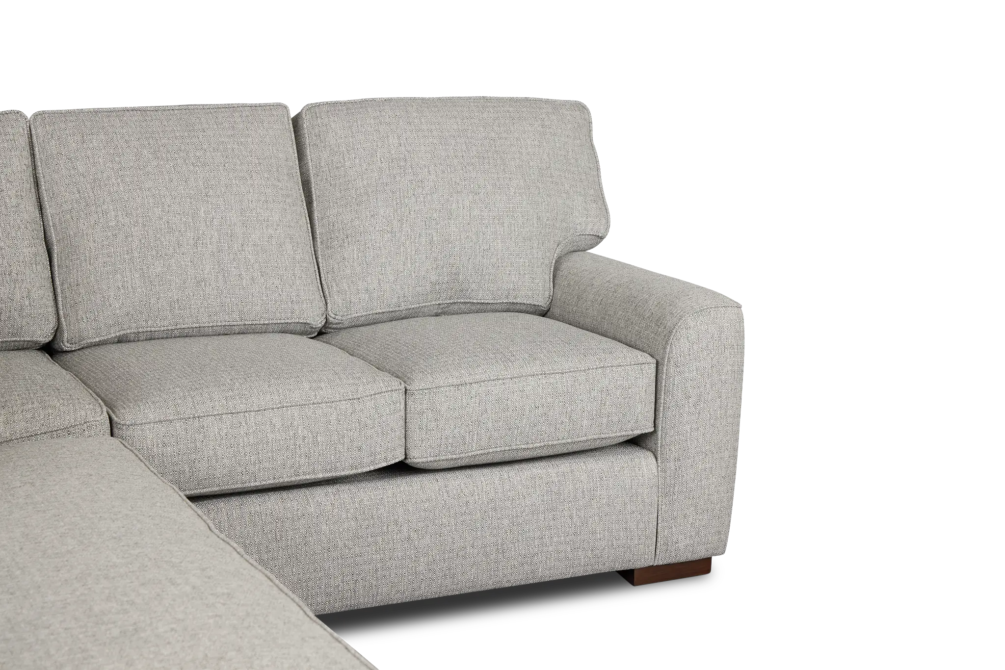 Austin Gray Fabric Small Left Bumper Sectional Austin Gray Fabric Small Left Bumper Sectional