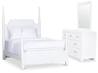 Carolina White Poster Bedroom