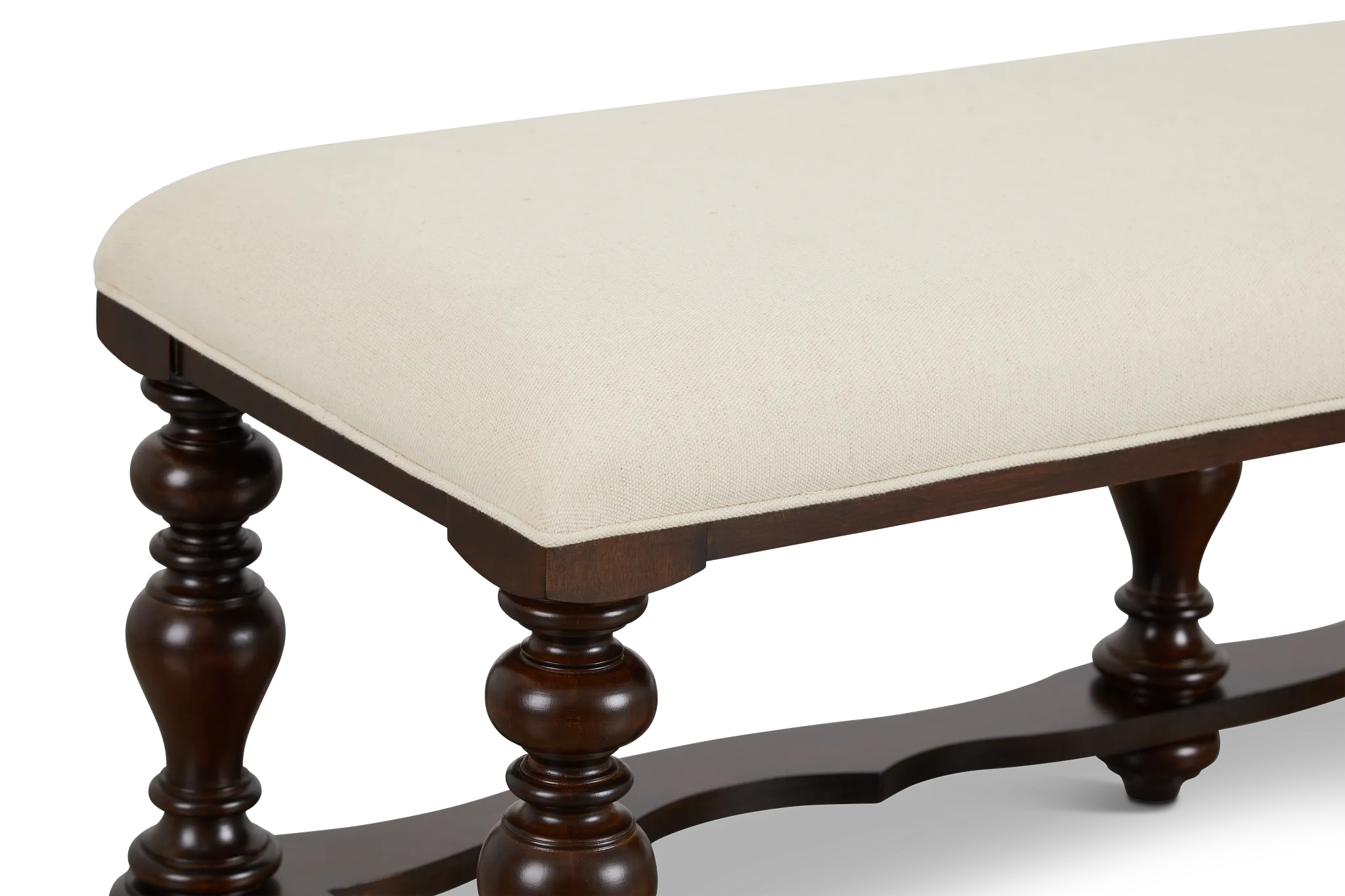 Savannah Dark Tone 83" Upholstered Dining Bench