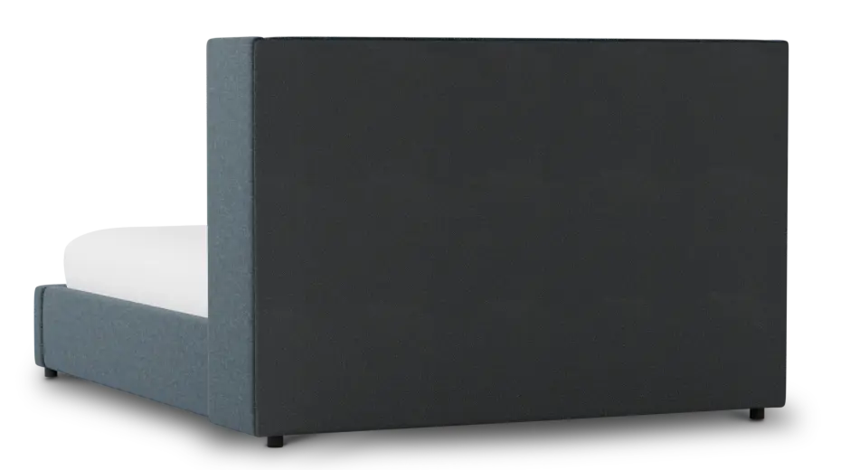 Captiva Elavation Dark Blue 48" Upholstered Shelter Bed Captiva Elavation Dark Blue 48" Upholstered Shelter Bed