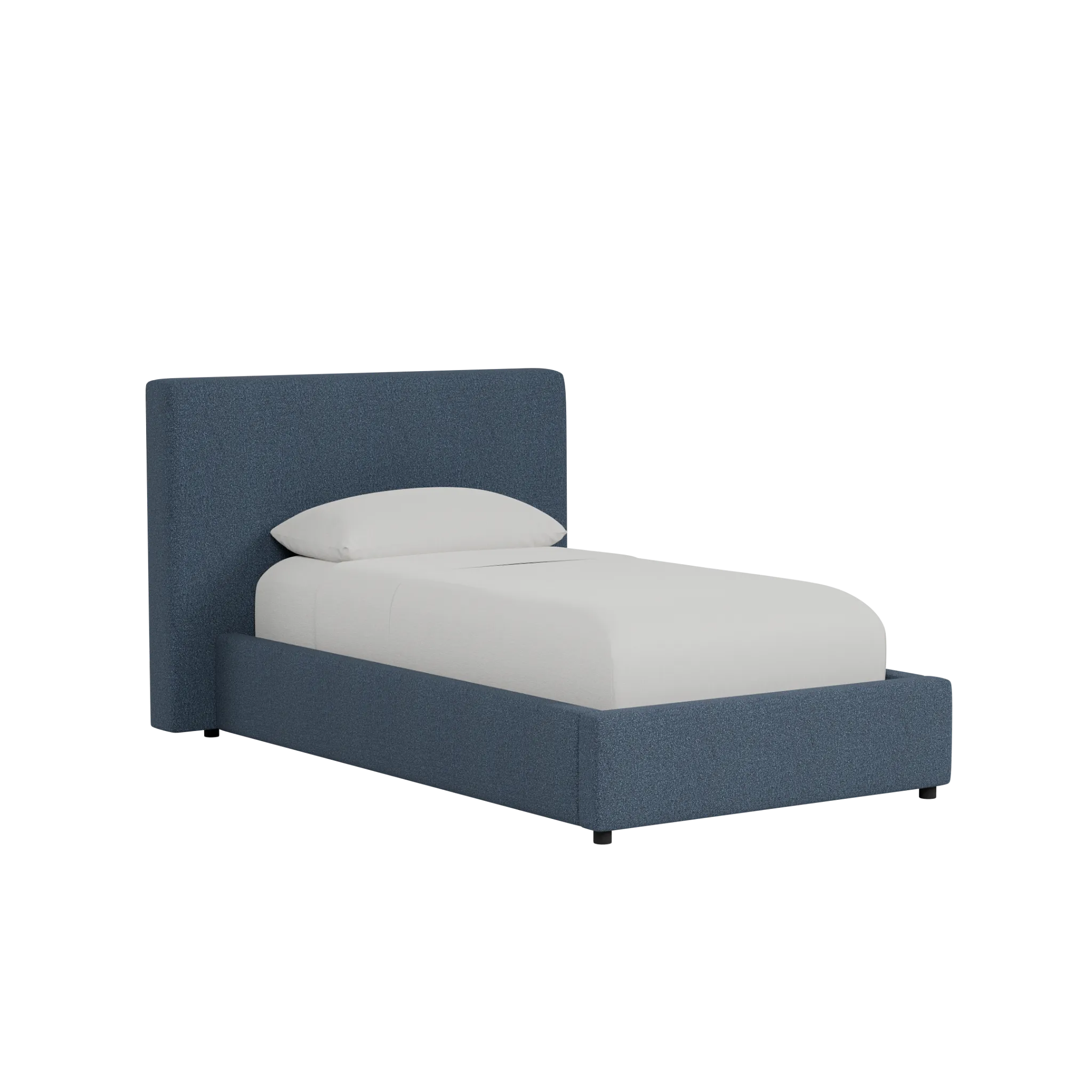 Grayton Maguire Pewter 44" Upholstered Platform Bed