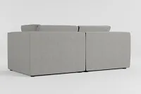Destin Maguire Gray Fabric 2-piece Modular Sofa