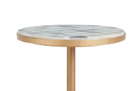 Juliette Gold Round End Table