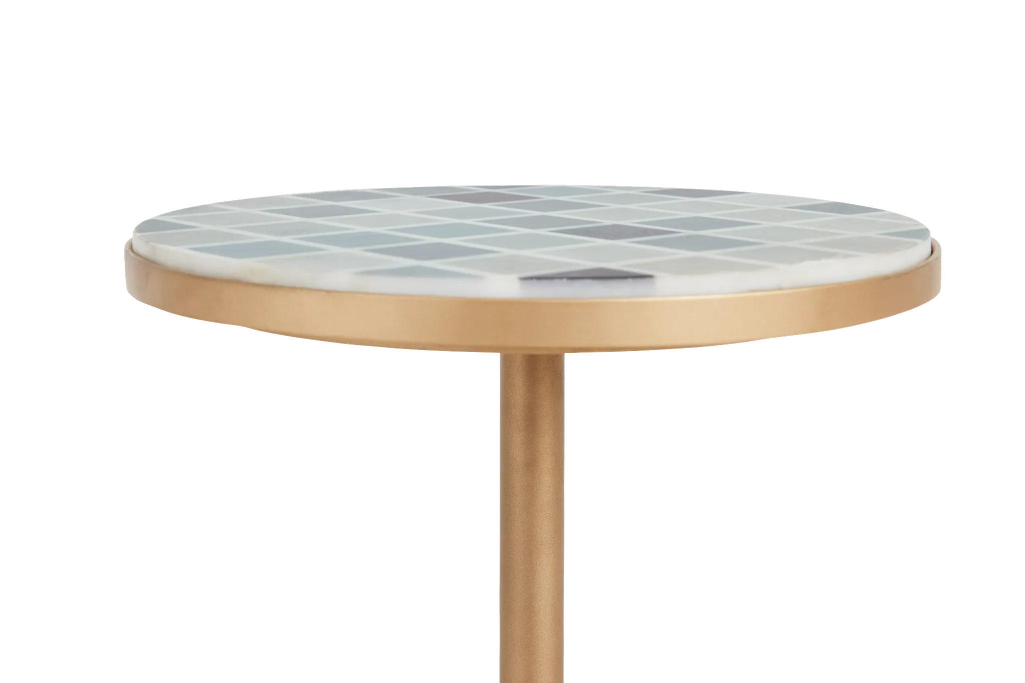 Juliette Gold Round End Table