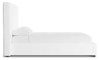 Grayton Peyton White 54" Upholstered Platform Bed