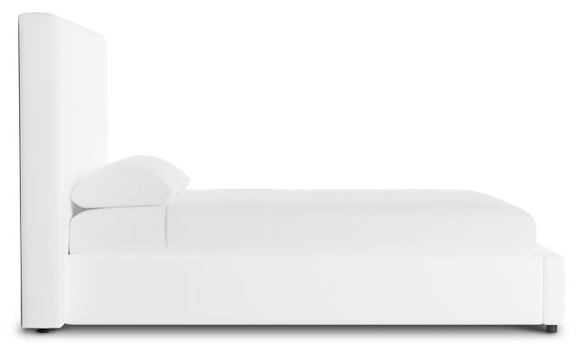Grayton Peyton White 54" Upholstered Platform Bed