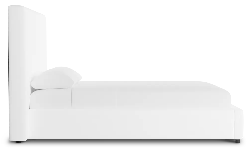 Grayton Peyton White 54" Upholstered Platform Bed Grayton Peyton White 54" Upholstered Platform Bed