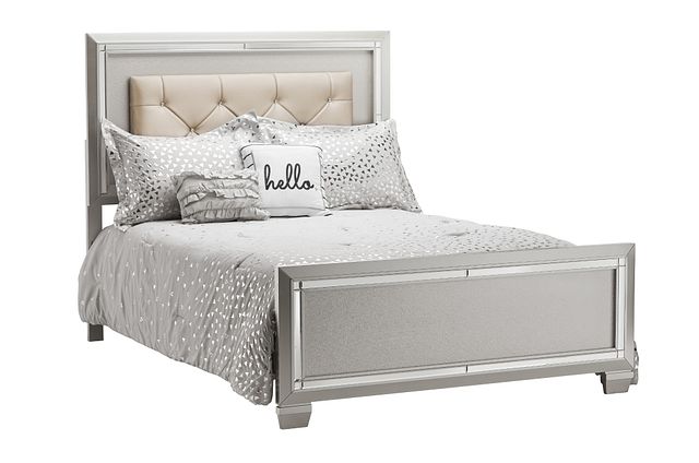Platinum Silver Uph Panel Bed (0)