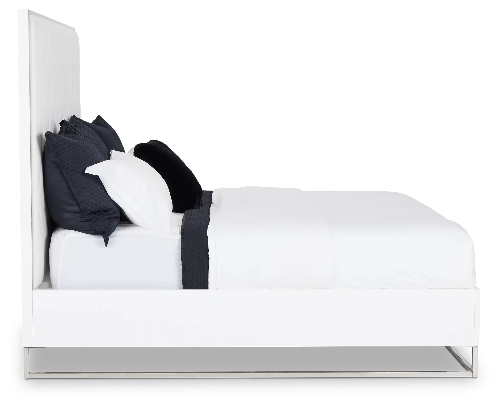 Miami White Uph Platform Bed Miami White Uph Platform Bed