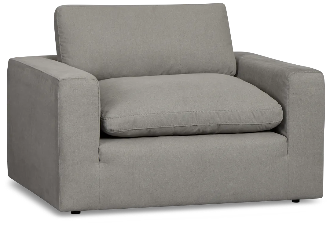 Grant Light Gray Fabric Chair