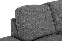 Veronica Dark Gray Down Small Left Bumper Sectional