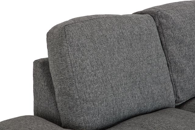 Veronica Dark Gray Down Small Left Bumper Sectional