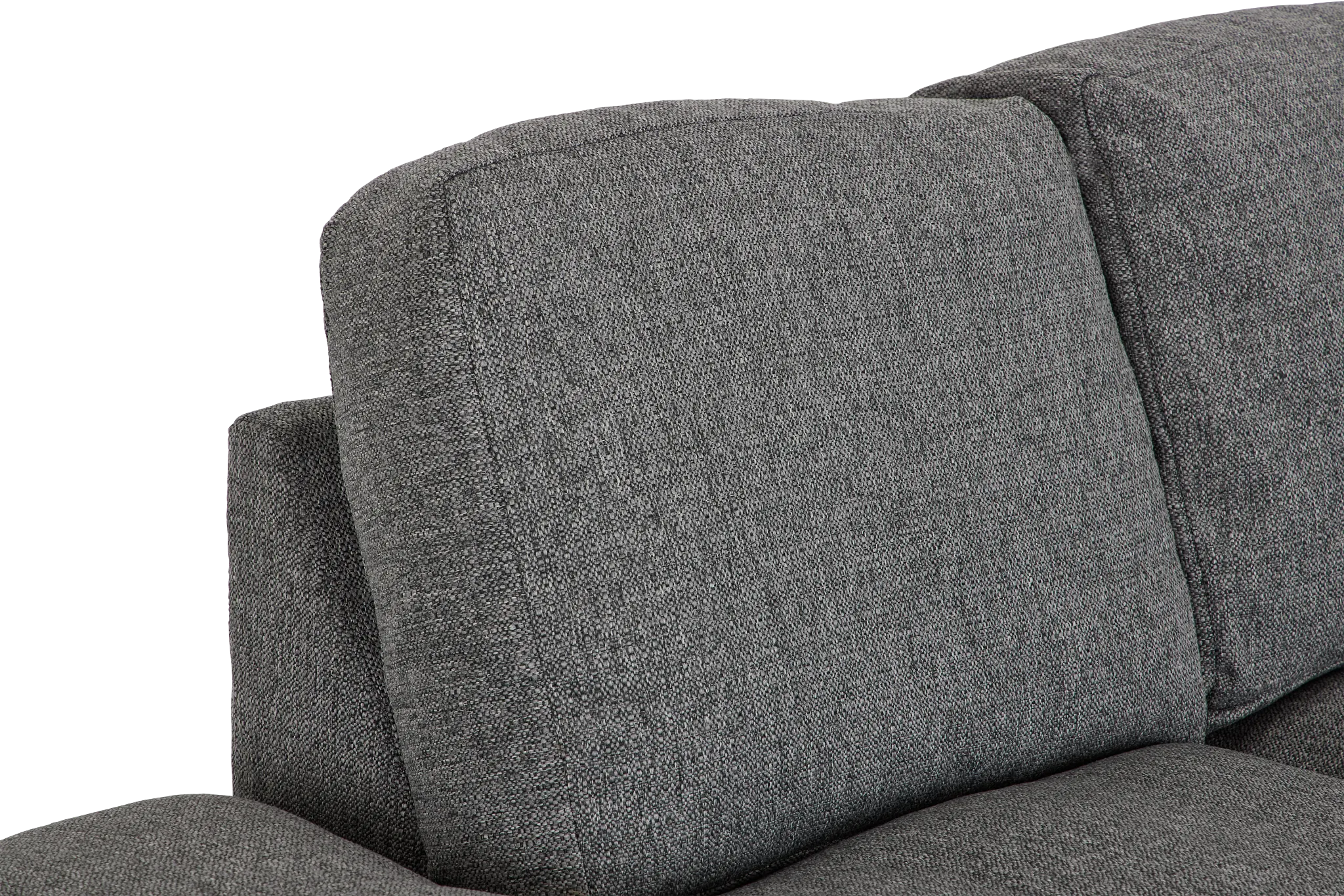 Veronica Dark Gray Down Small Left Bumper Sectional