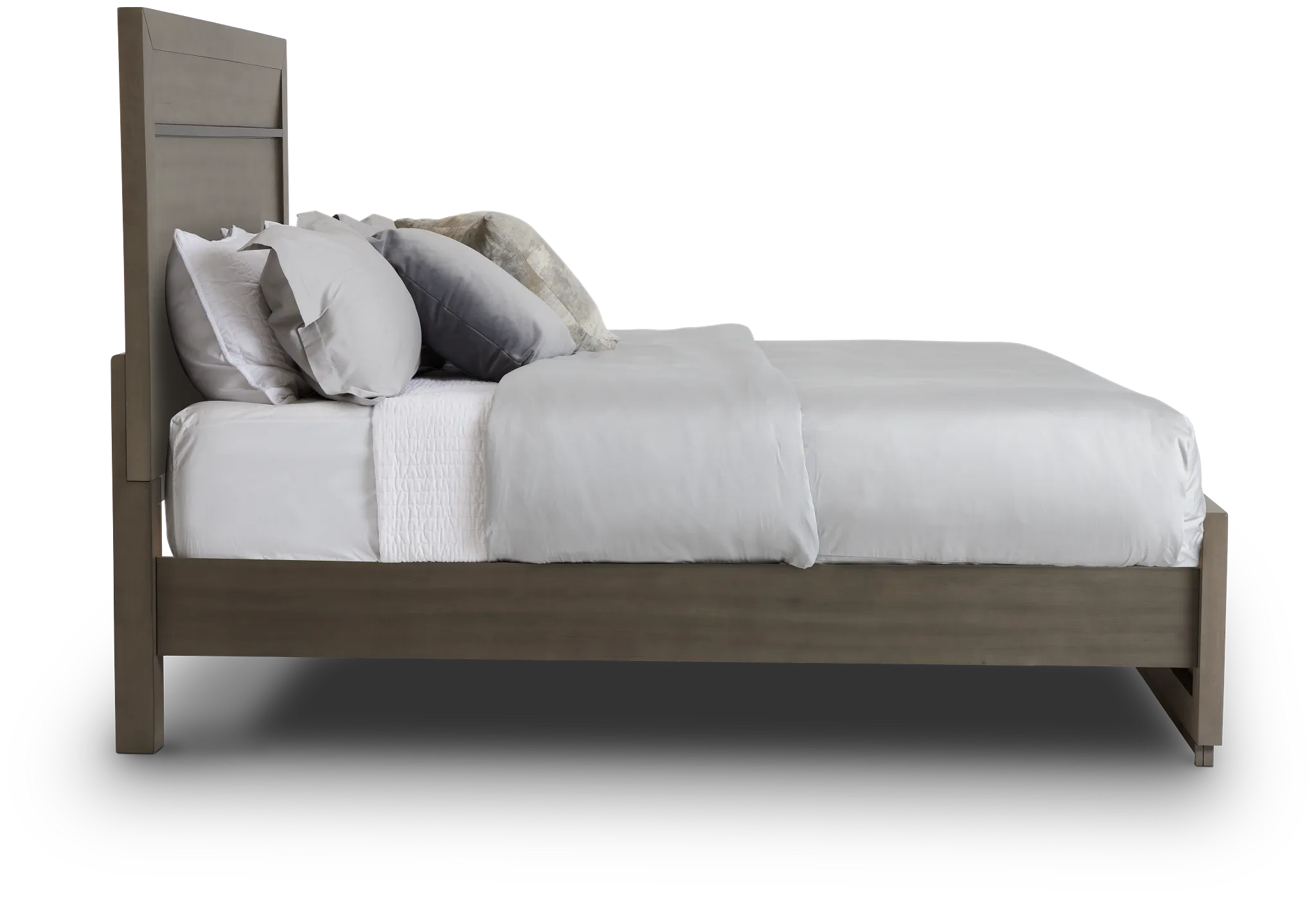 Zurich Gray Panel Bed