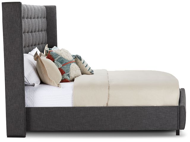 Chatham Dark Gray High Platform Storage Bed