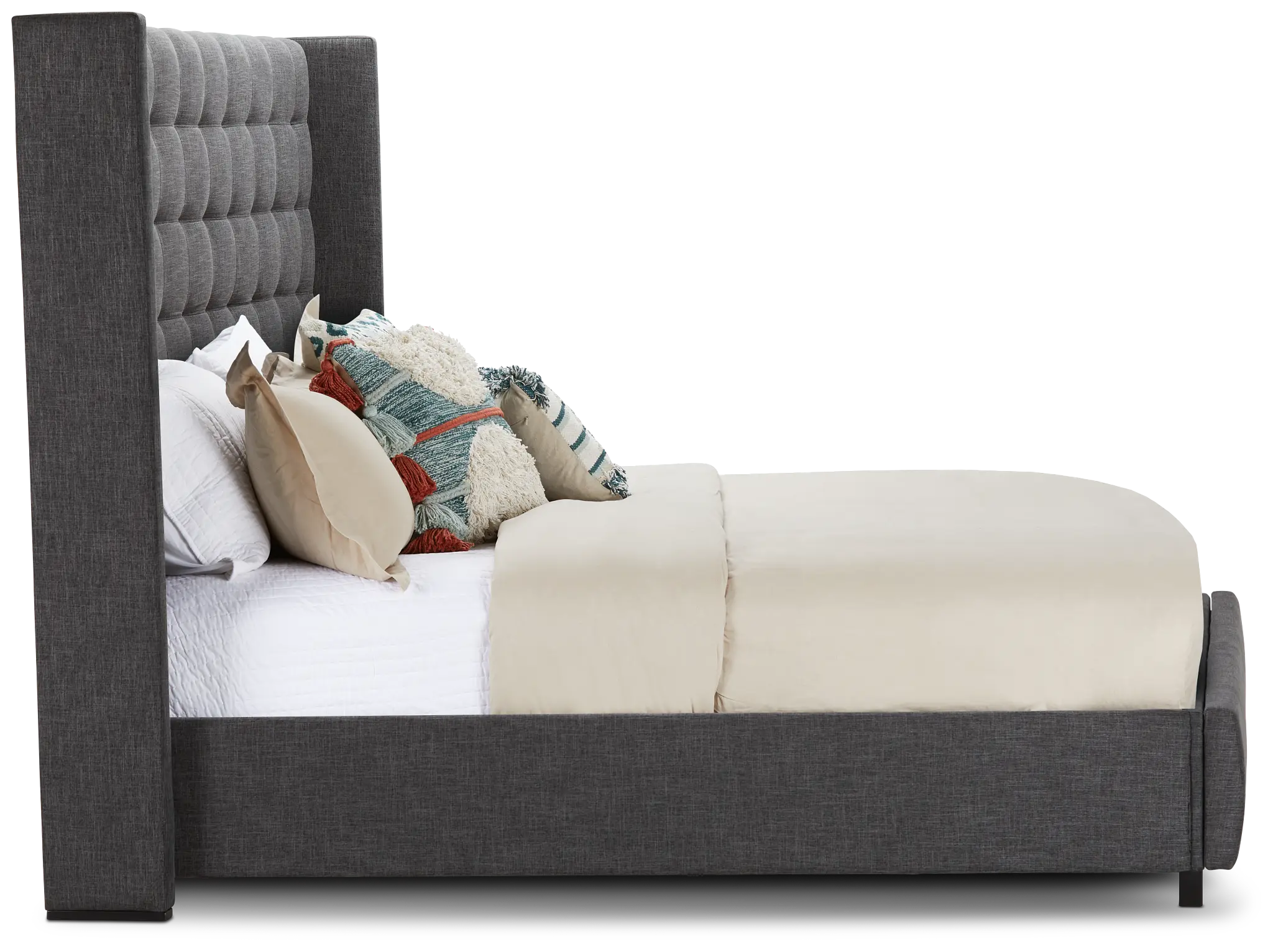 Chatham Dark Gray High Platform Storage Bed Chatham Dark Gray High Platform Storage Bed