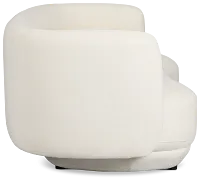 Presley White Fabric Sofa