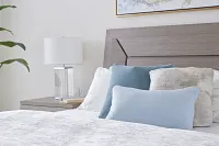 Zeke Light Blue Lumbar Accent Pillow