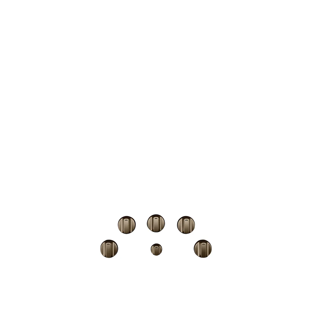 Cafe 1 Series Bronze 5 Piece Electric Knob