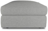 Siesta Delray Light Gray Fabric Ottoman