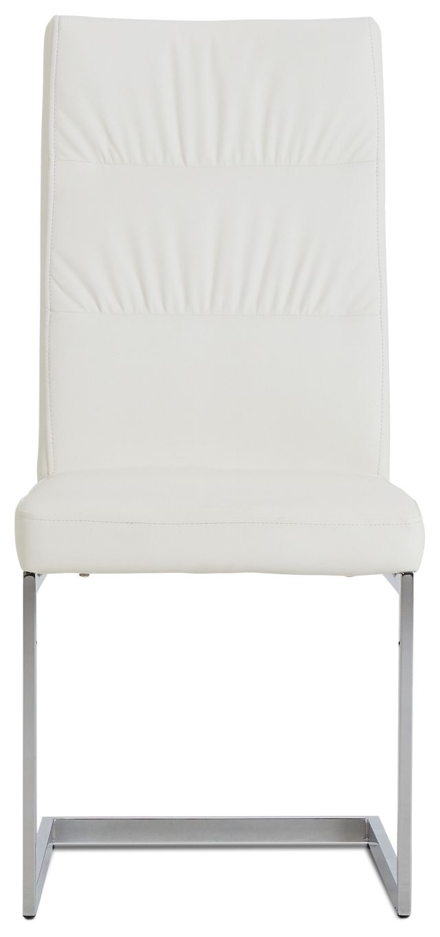 Bronx White Upholstered Side Chair (3)