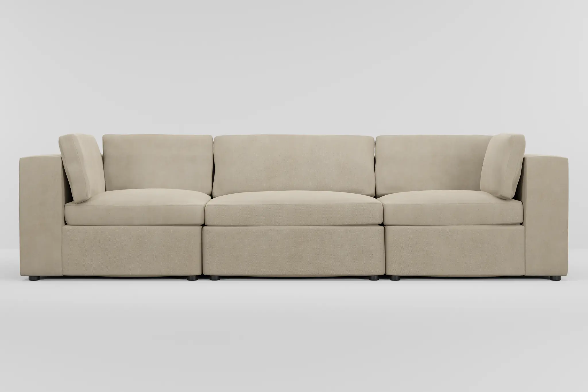 Destin Peyton Beige Fabric 3-piece Modular Sofa Destin Peyton Beige Fabric 3-piece Modular Sofa