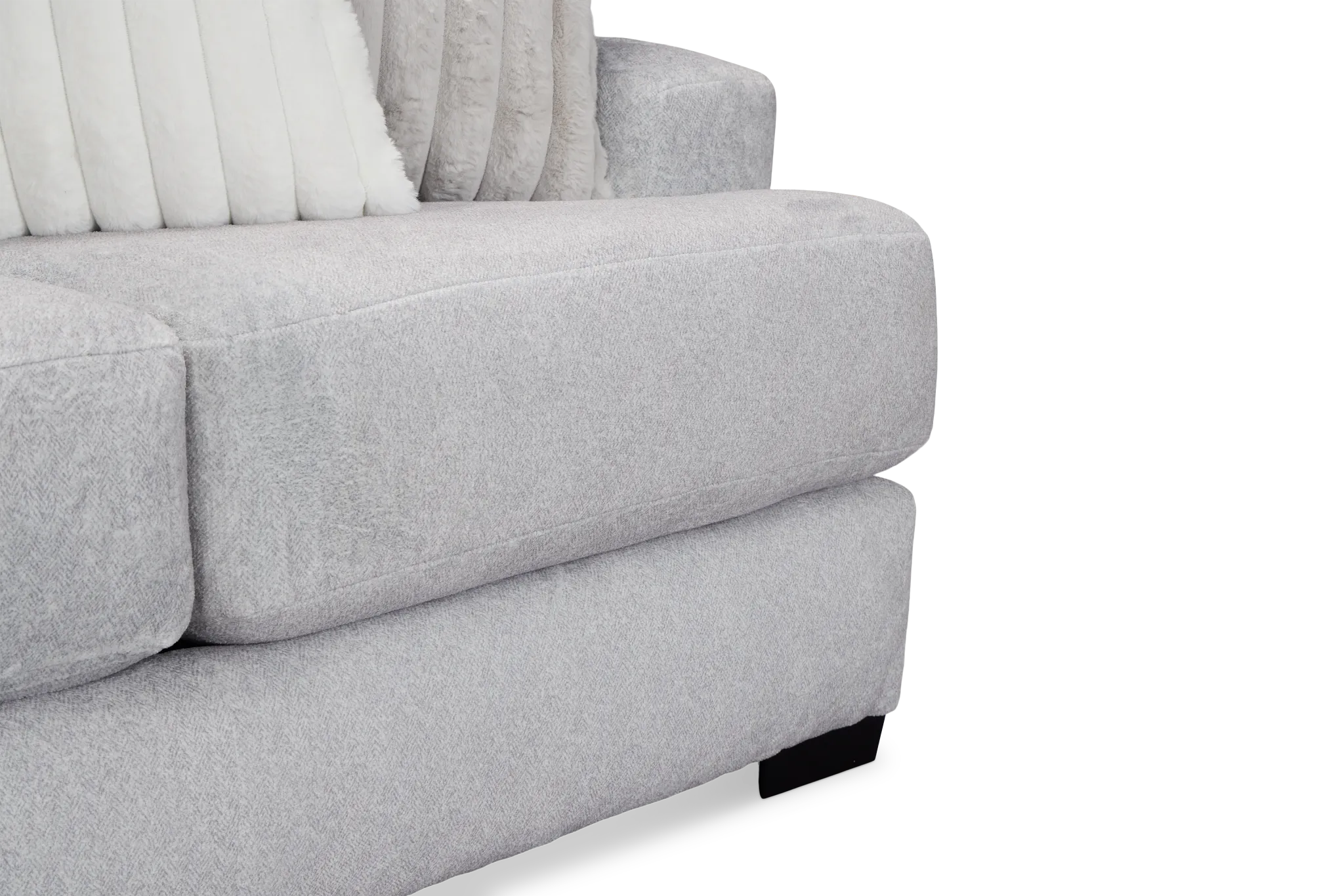 Kylie Light Gray Fabric Sofa