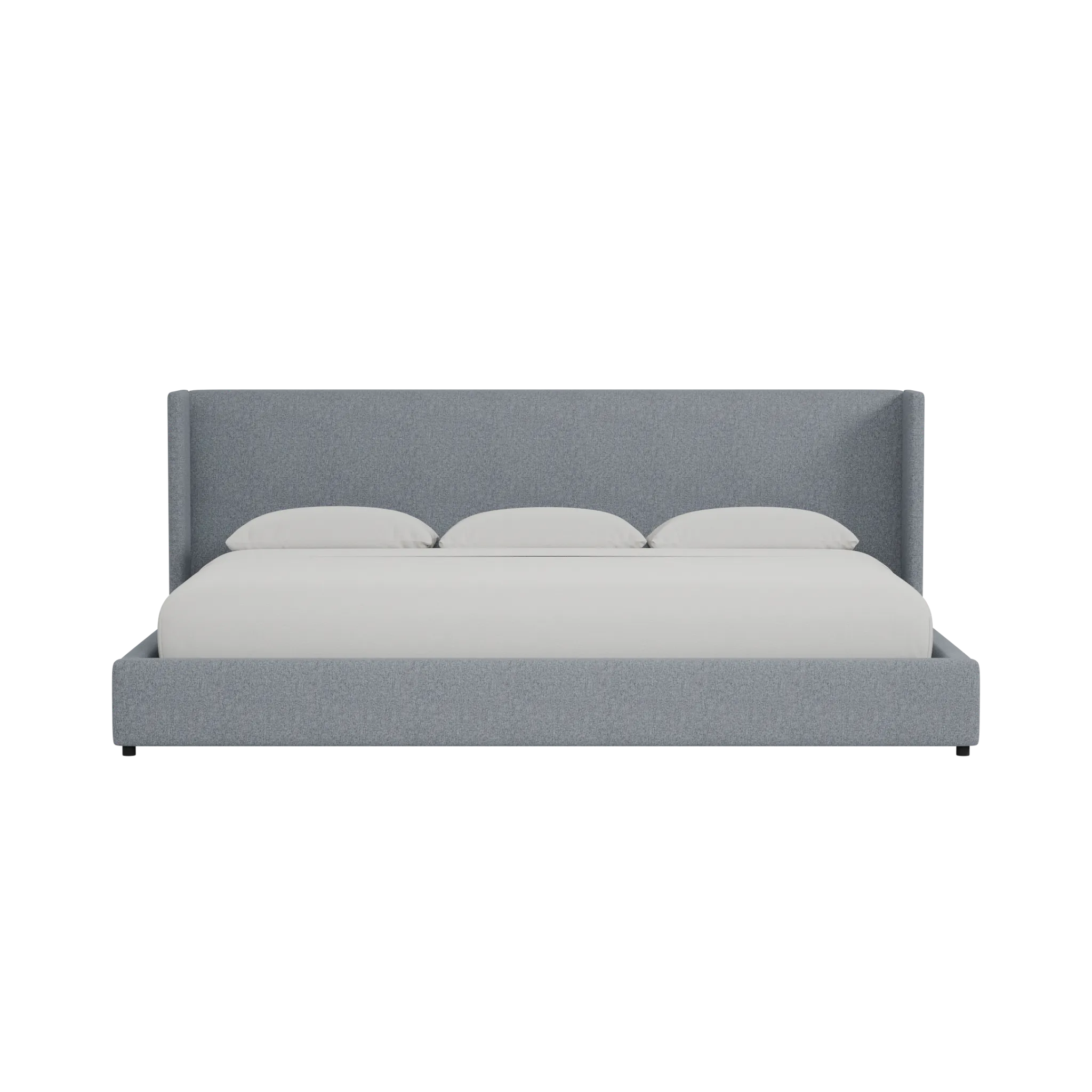 Captiva Elevation Gray 48" Upholstered Shelter Bed