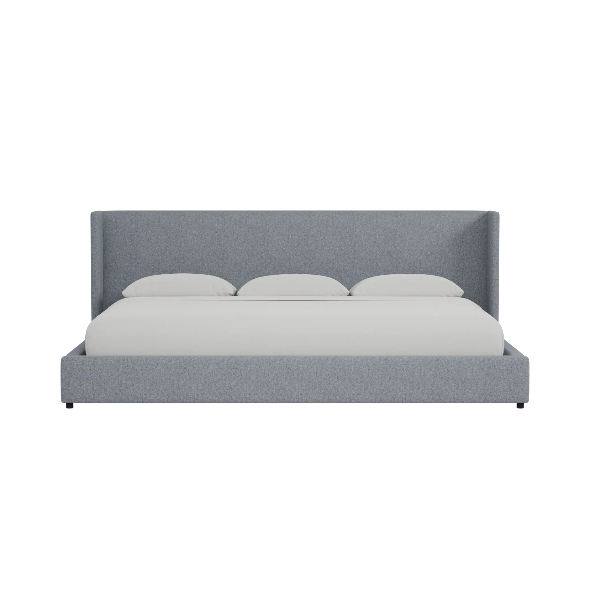 Captiva Elevation Gray 48" Upholstered Shelter Bed Captiva Elevation Gray 48" Upholstered Shelter Bed