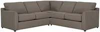 Asheville Brown Cool Mfoam Two-arm Left Memory Foam Sleeper Sectional