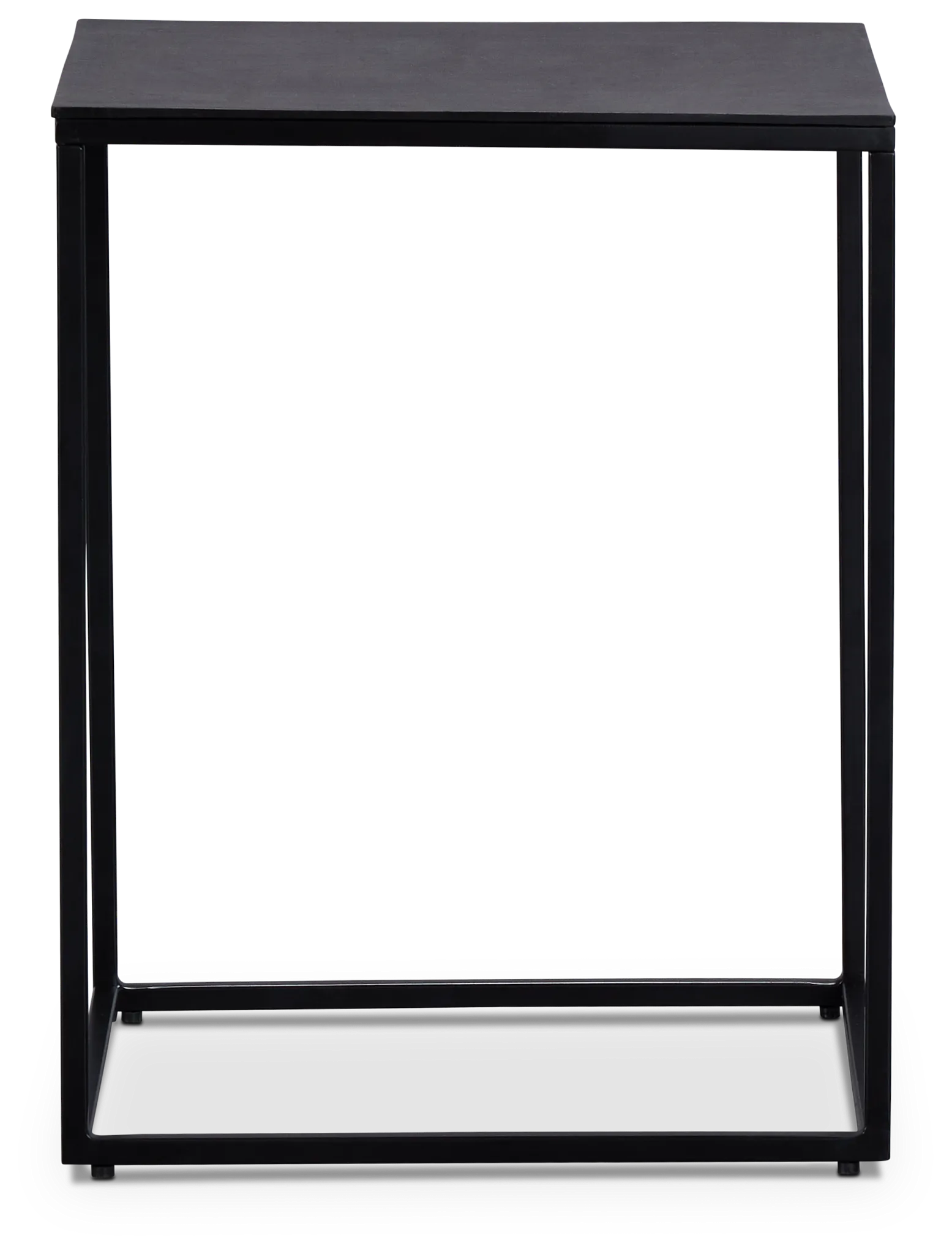 Doren Black Square End Table