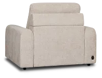 Hendrix Light Taupe Fabric Power Reclining Chaise