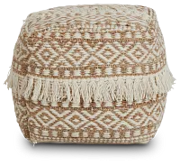 Lucaya Jute Accent Pouf