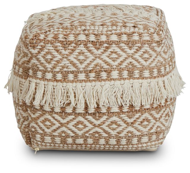 Lucaya Jute Accent Pouf