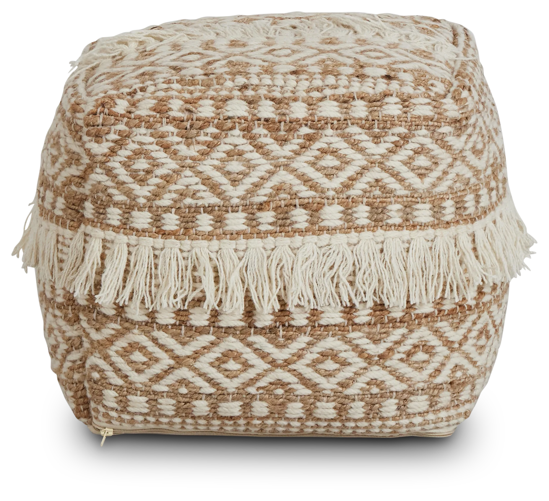 Lucaya Jute Accent Pouf