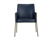 Liana Navy Upholstered Arm Chair
