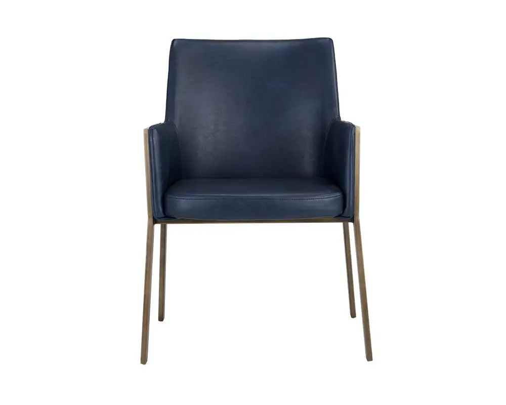Liana Navy Upholstered Arm Chair Liana Navy Upholstered Arm Chair