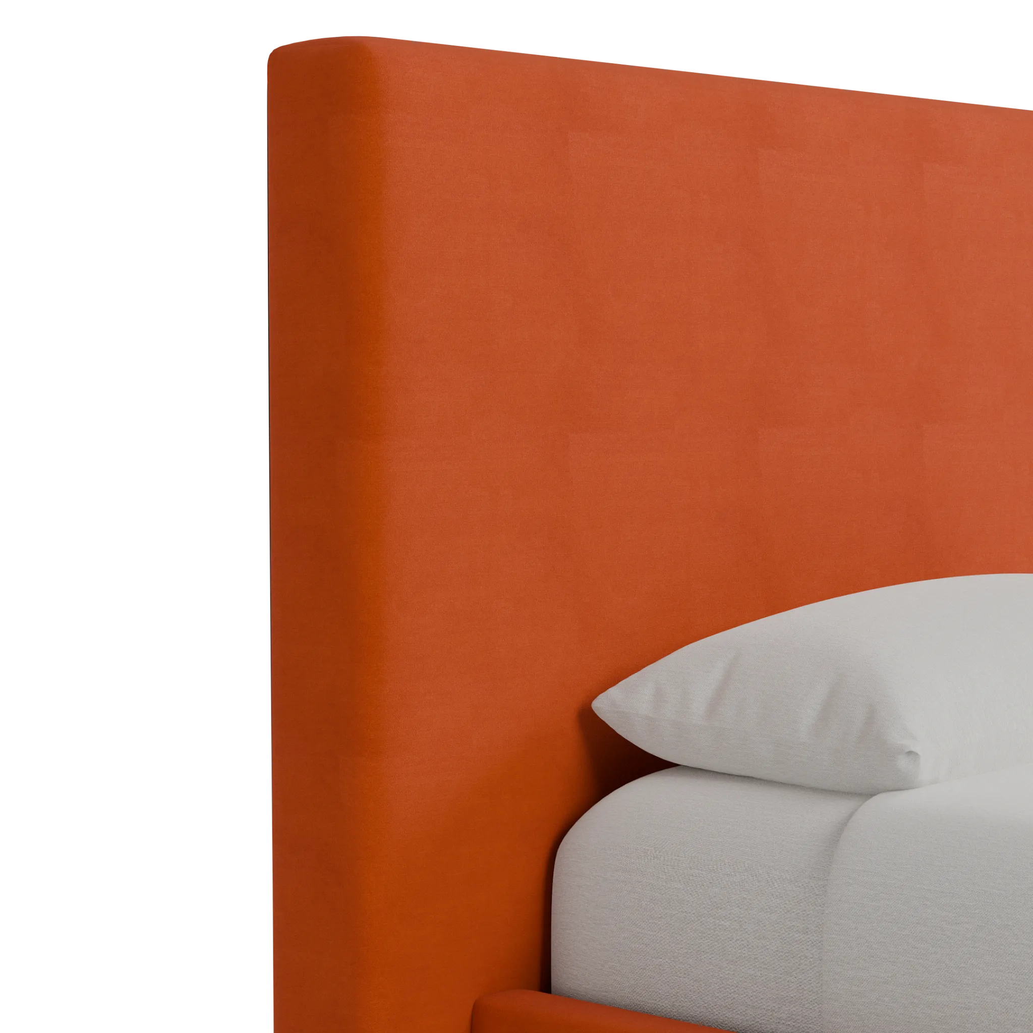 Grayton Joya Orange 54" Upholstered Platform Bed