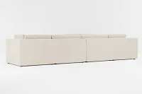 Destin Suave Beige Fabric 6-piece Modular Sectional