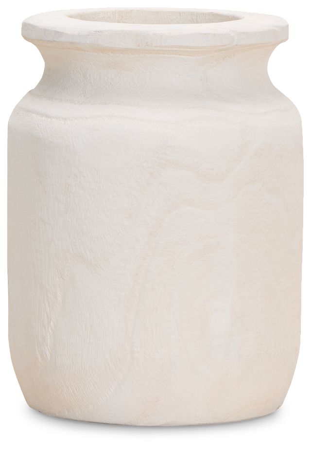 Elza White 7" Vase